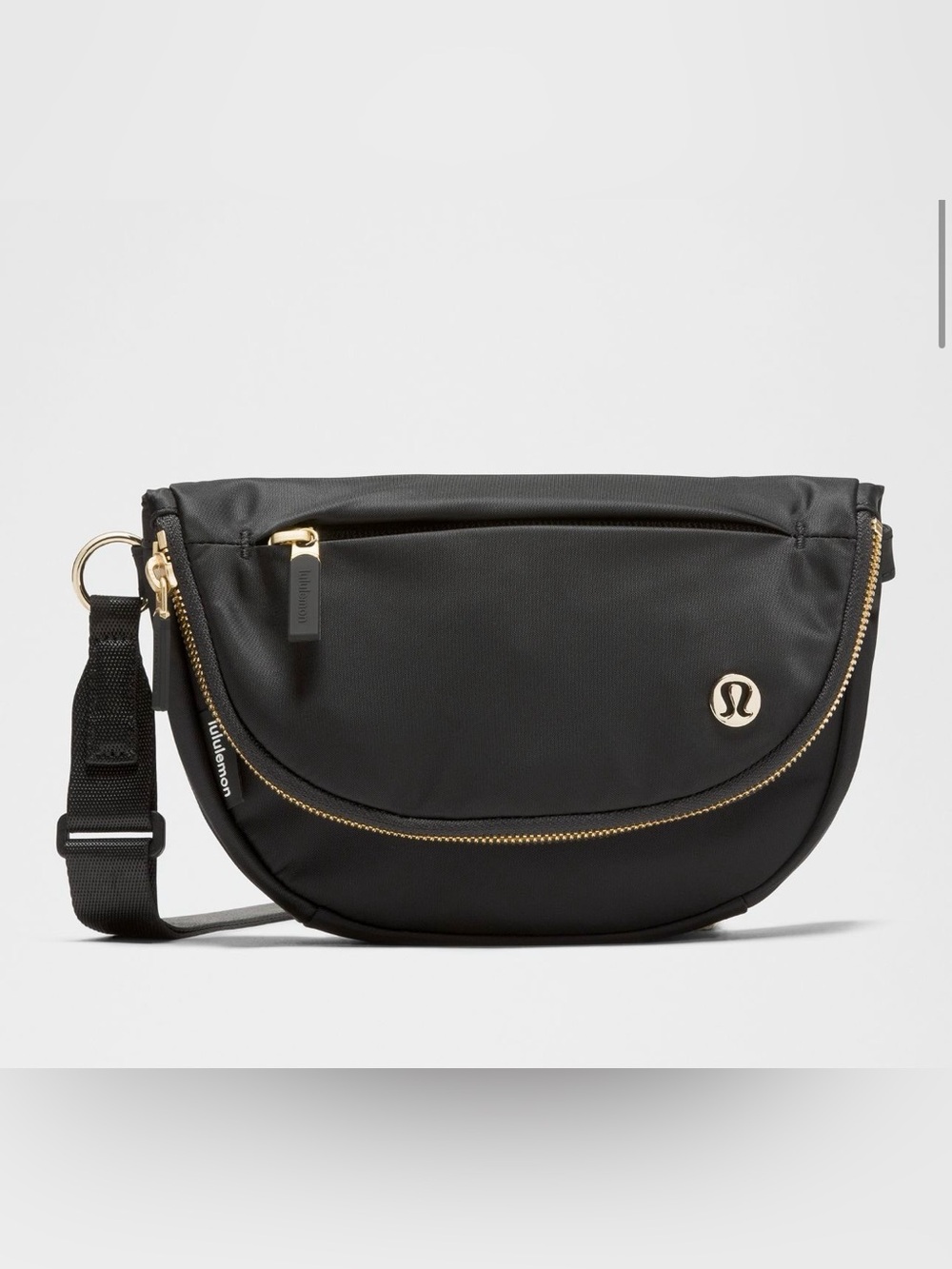 lululemon athletica All Night Festival Micro Crossbody Bag 2L Black/Gold VGUC